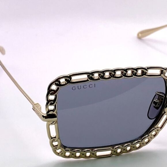 NWT GUCCI GG1112S - 001 CHAIN SUNGLASSES - Picture 13 of 15